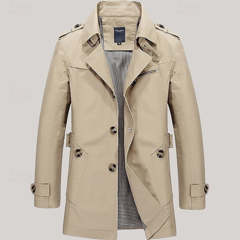 Caleb | Custom-Fit Single-Breasted Trench Coat