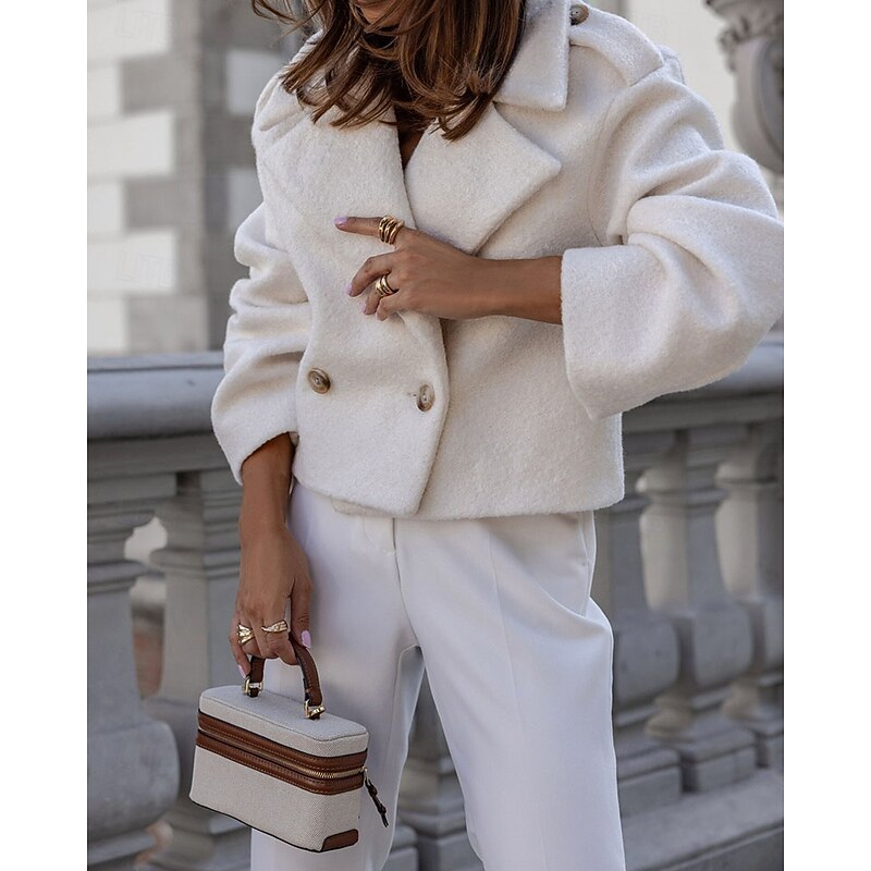 Marlowe | Double-Breasted Cropped Coat
