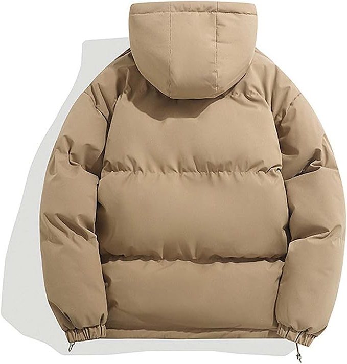 Women's Hooded Zip-Up Puffer Jacket for Winter