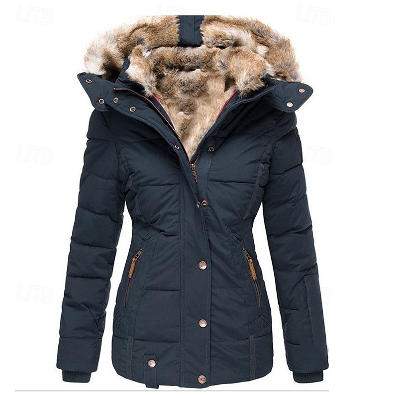 Cornelia | Cozy Hooded Puffer Coat