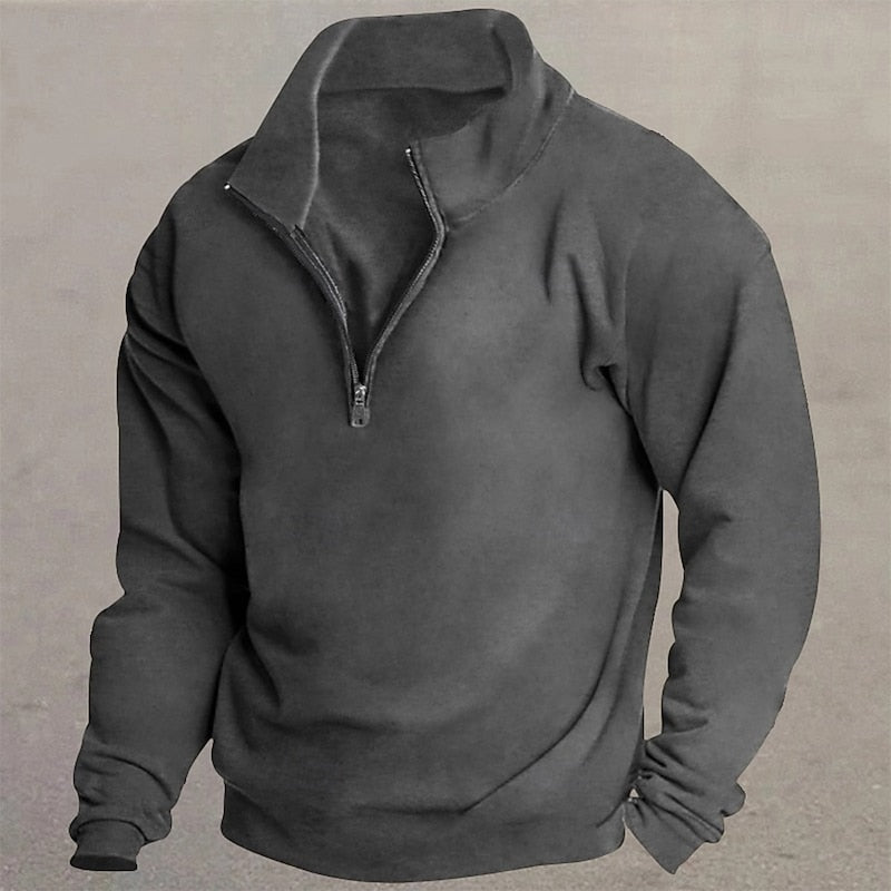 Grant | Quarter-Zip Pullover with Standing Collar