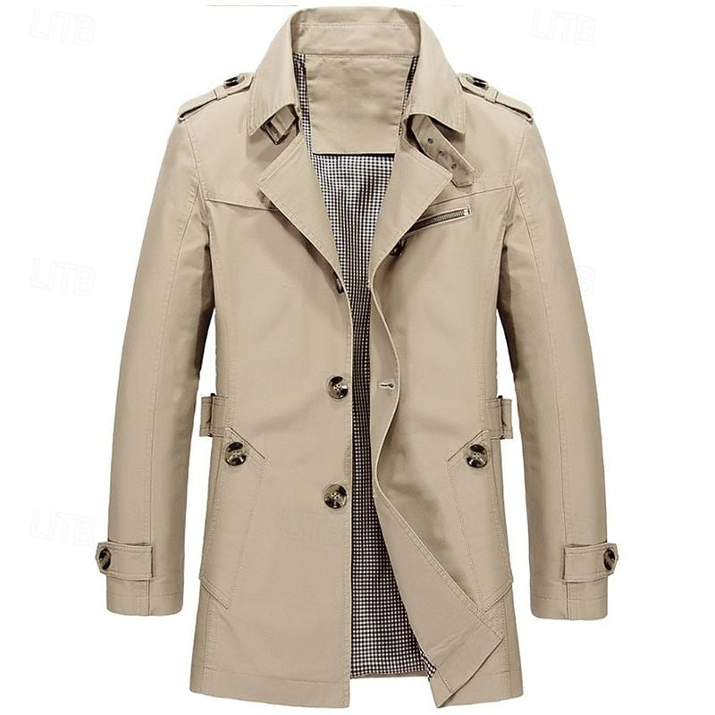 Caleb | Custom-Fit Single-Breasted Trench Coat