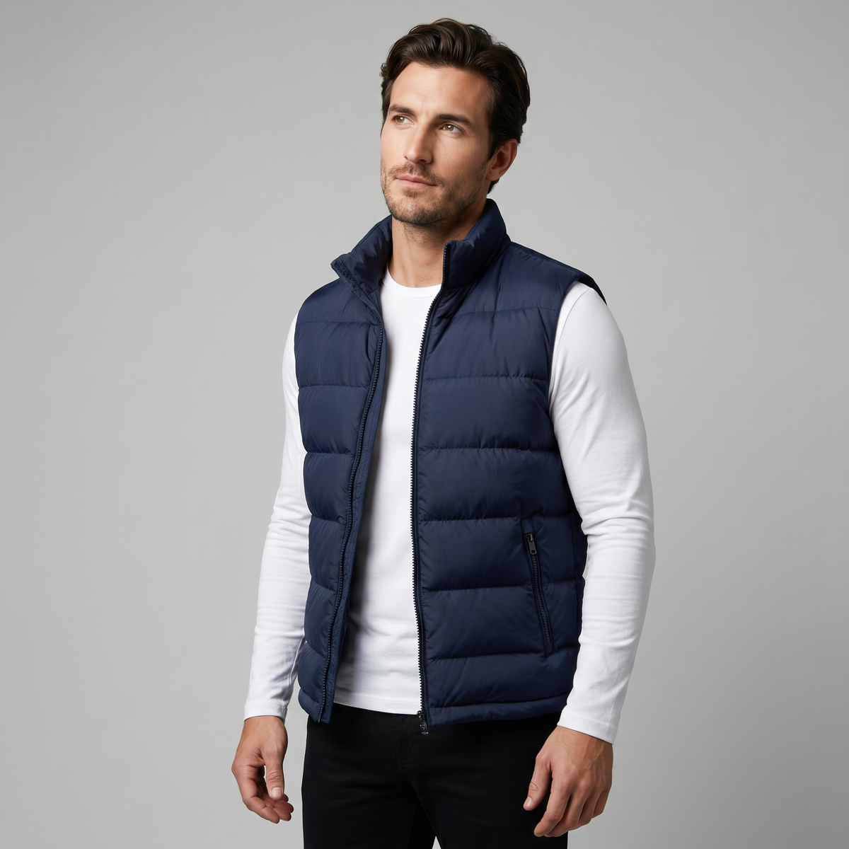 Quilted Padded Gilet Men’s Winter Casual