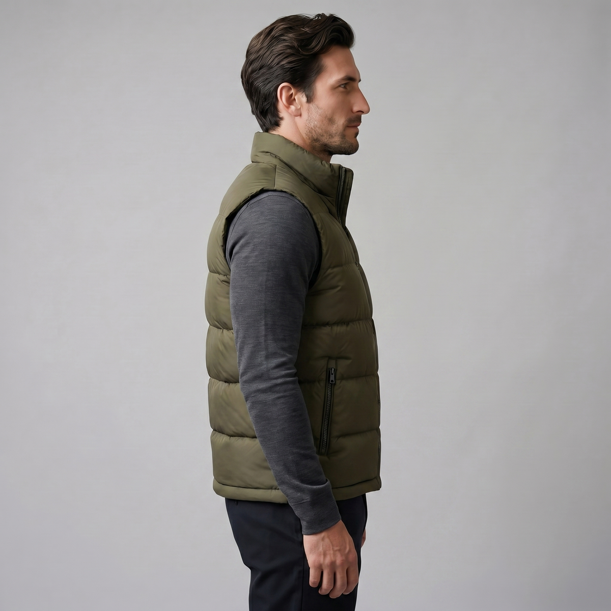 Quilted Padded Gilet Men’s Winter Casual
