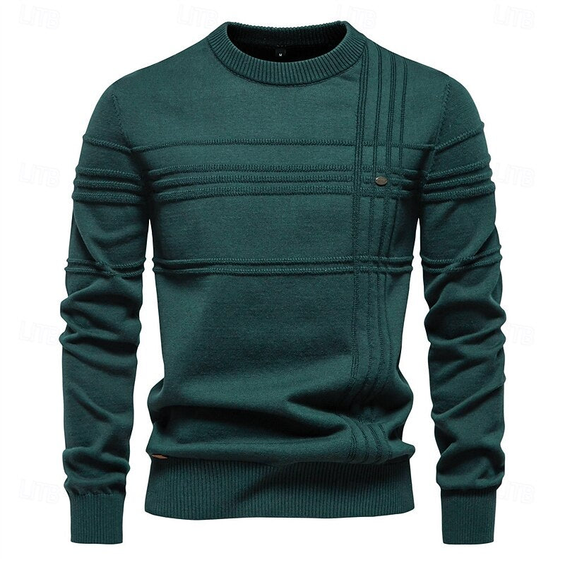 Hamish | Textured Crew Neck Sweater