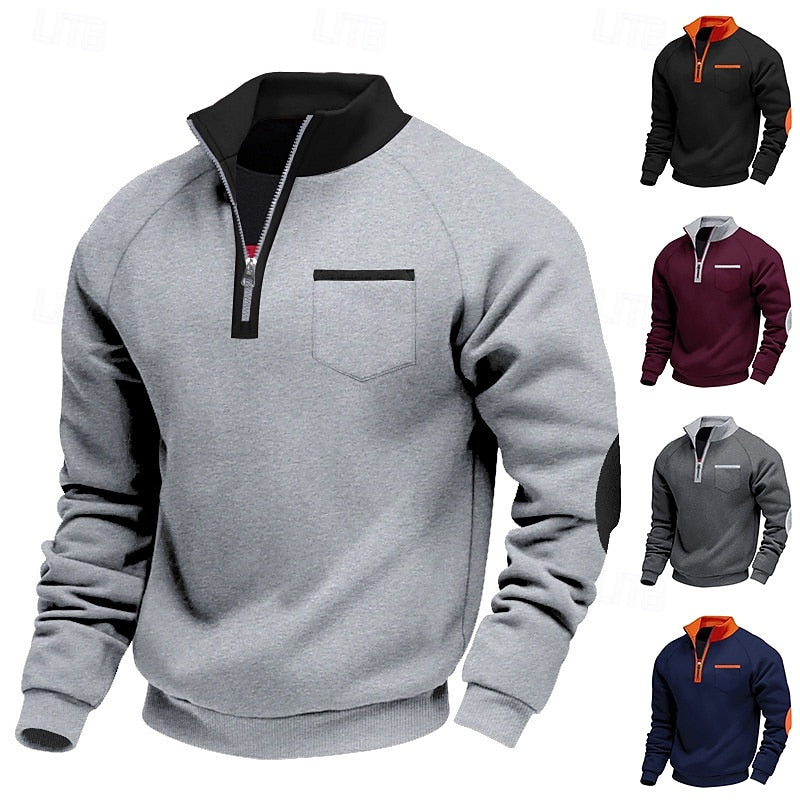 Jasper | Quarter-Zip Stand-Collar Sweater