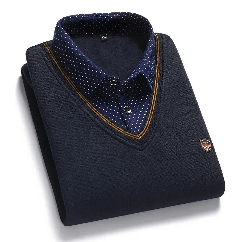 Rufus | Multi-Layer Mock-Collar Sweater