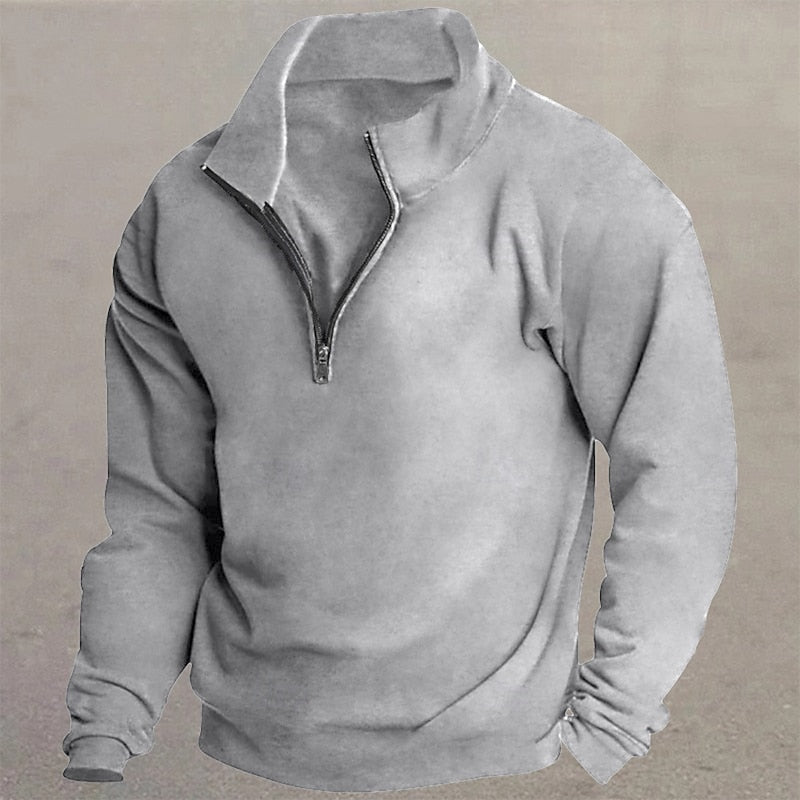 Grant | Quarter-Zip Pullover with Standing Collar