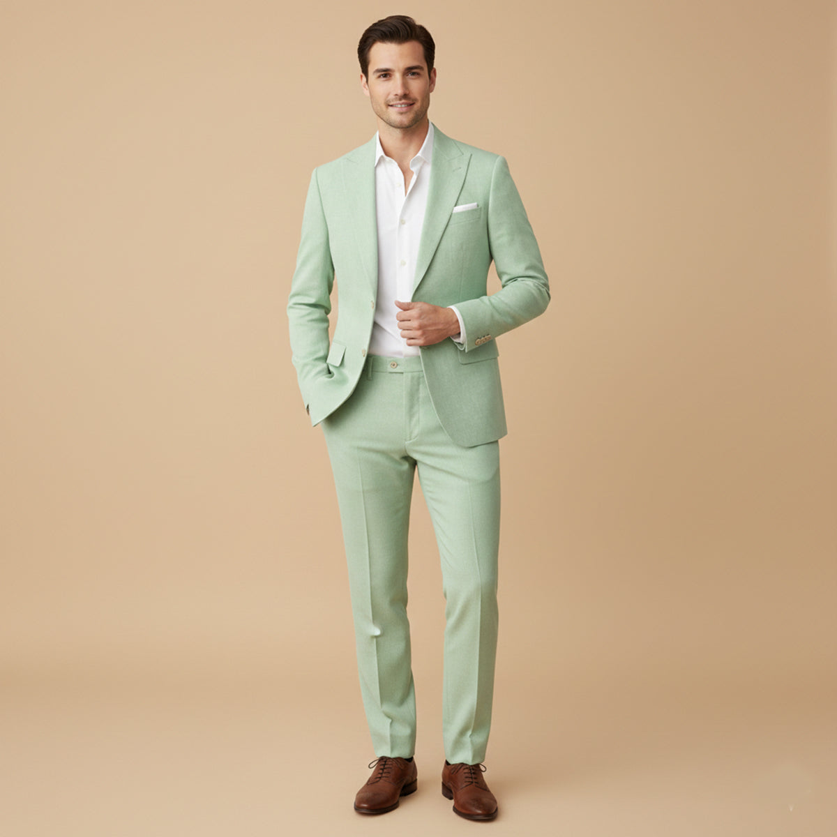 The Lausanne Men’s Casual Linen Suit Set – Blazer & Trousers