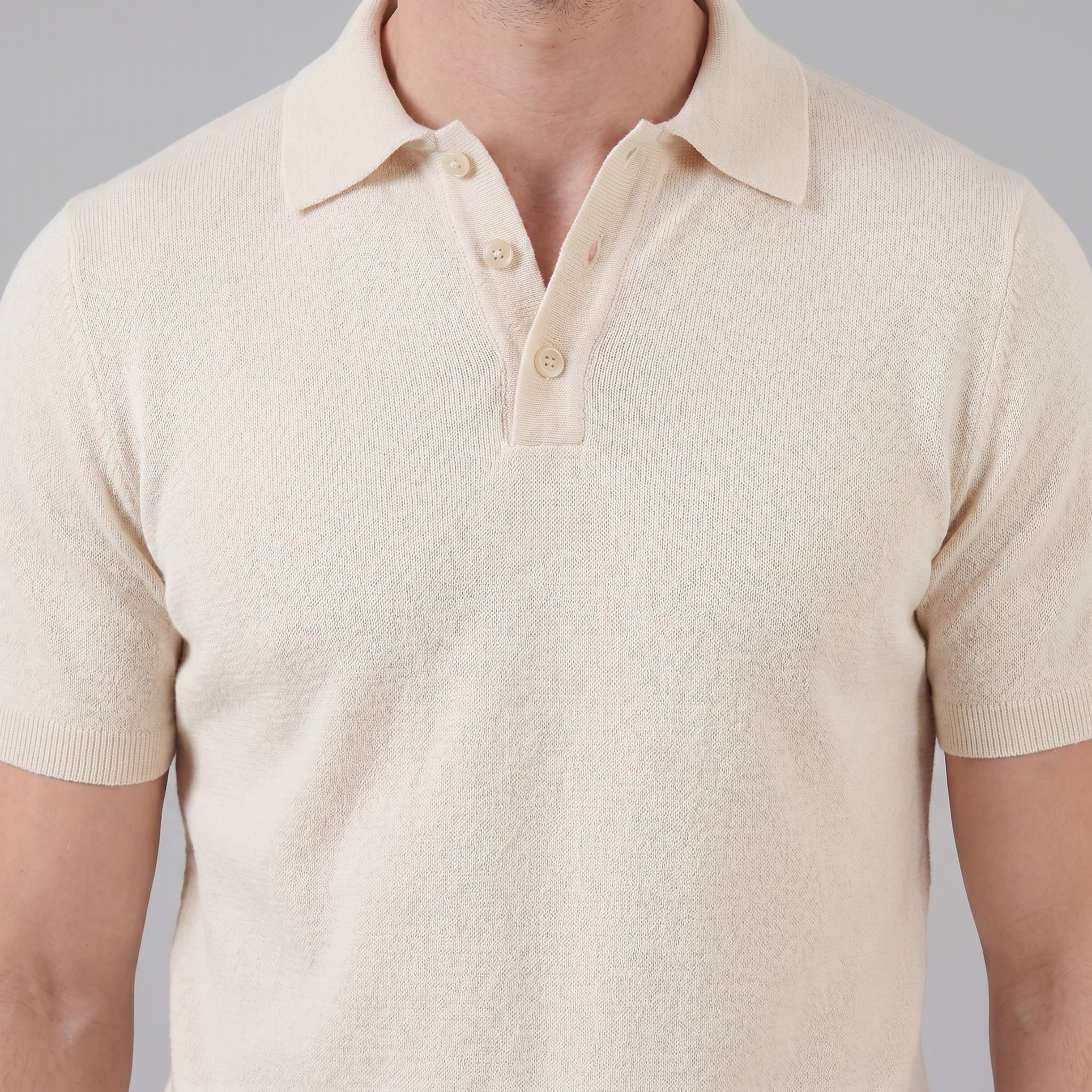 Smart Casual Men's V-Neck Polo Summer Lightweight