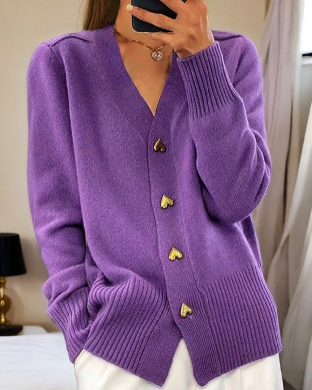 Chelsea | Women's V-Neck Knit Cardigan
