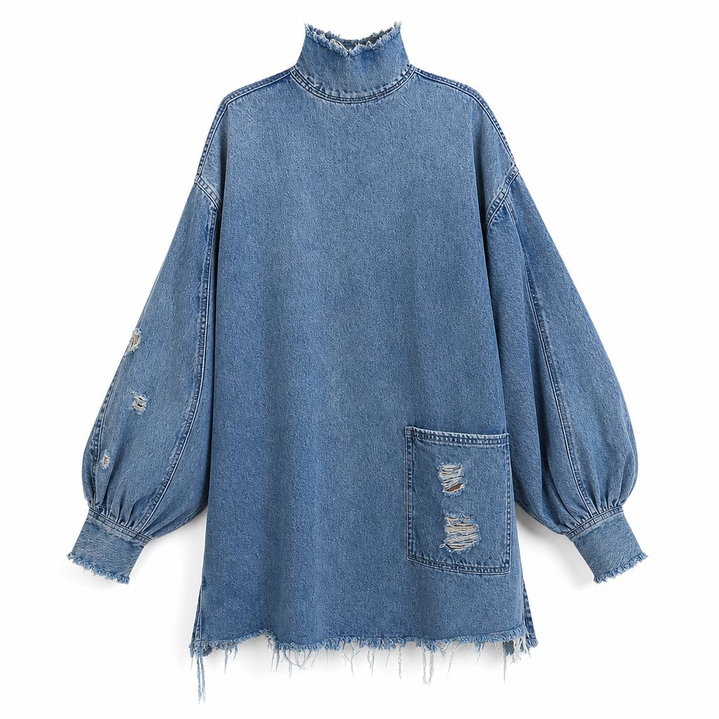 Women’s Oversized Mini Denim Dress