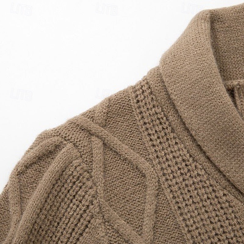 Garrick | Button-Up Cardigan with Shawl Collar