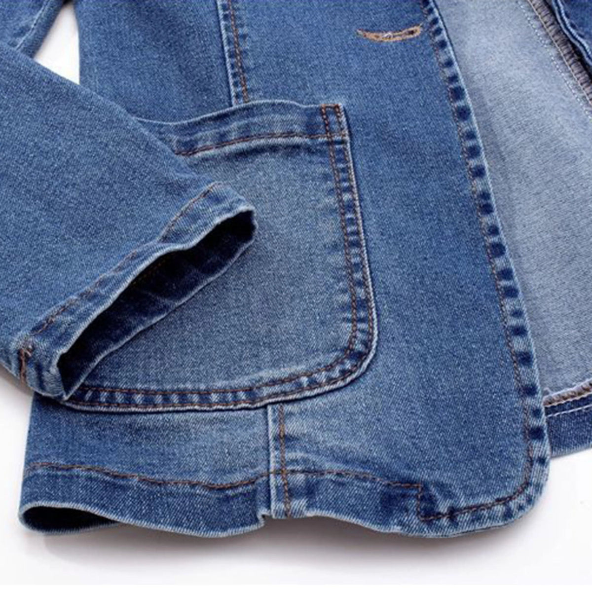 Stylish Denim Blazer for Women with Pocket and Oversized Look