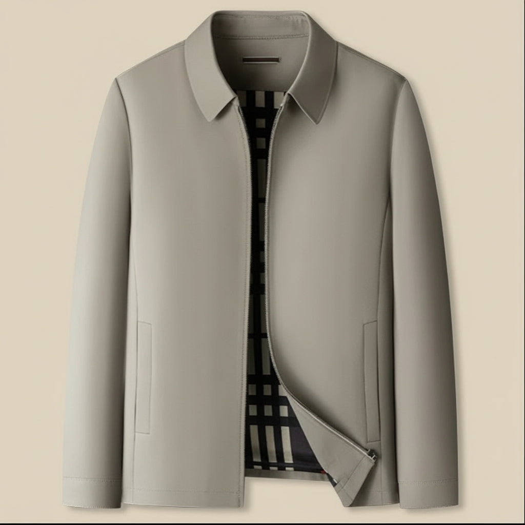 Stylish Short Jacket for Men with Classic Collar