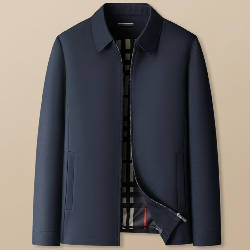 Stylish Short Jacket for Men with Classic Collar