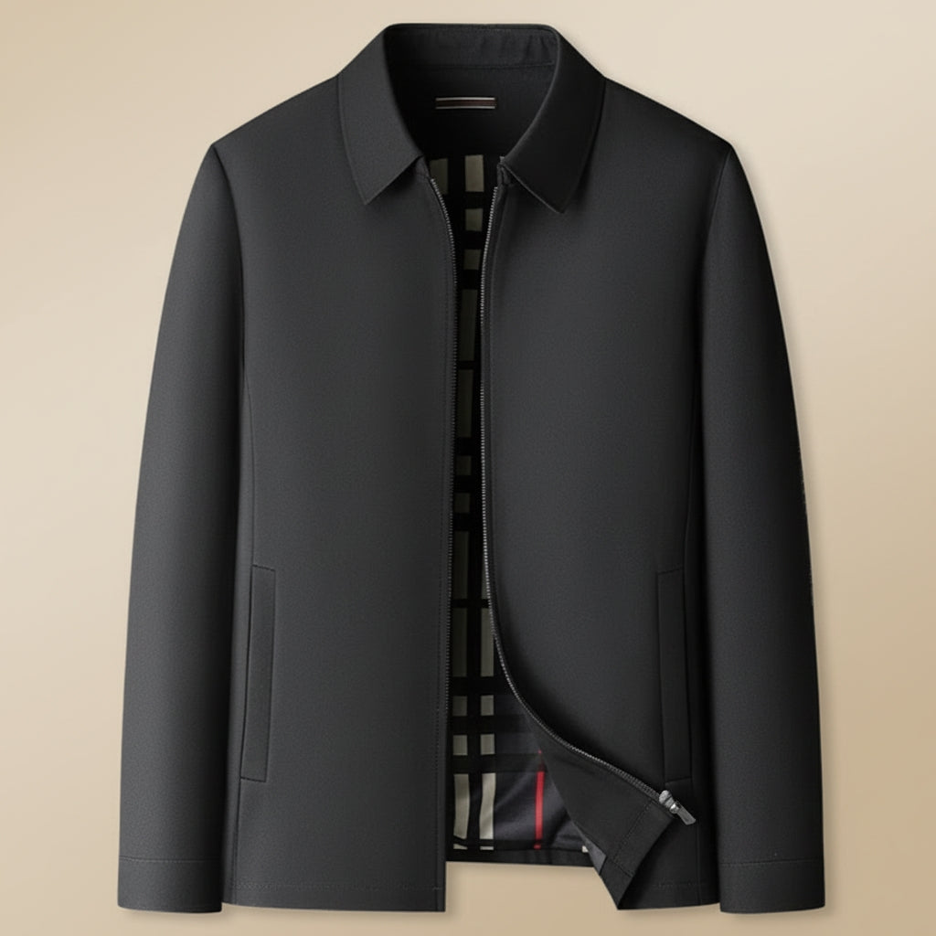 Stylish Short Jacket for Men with Classic Collar
