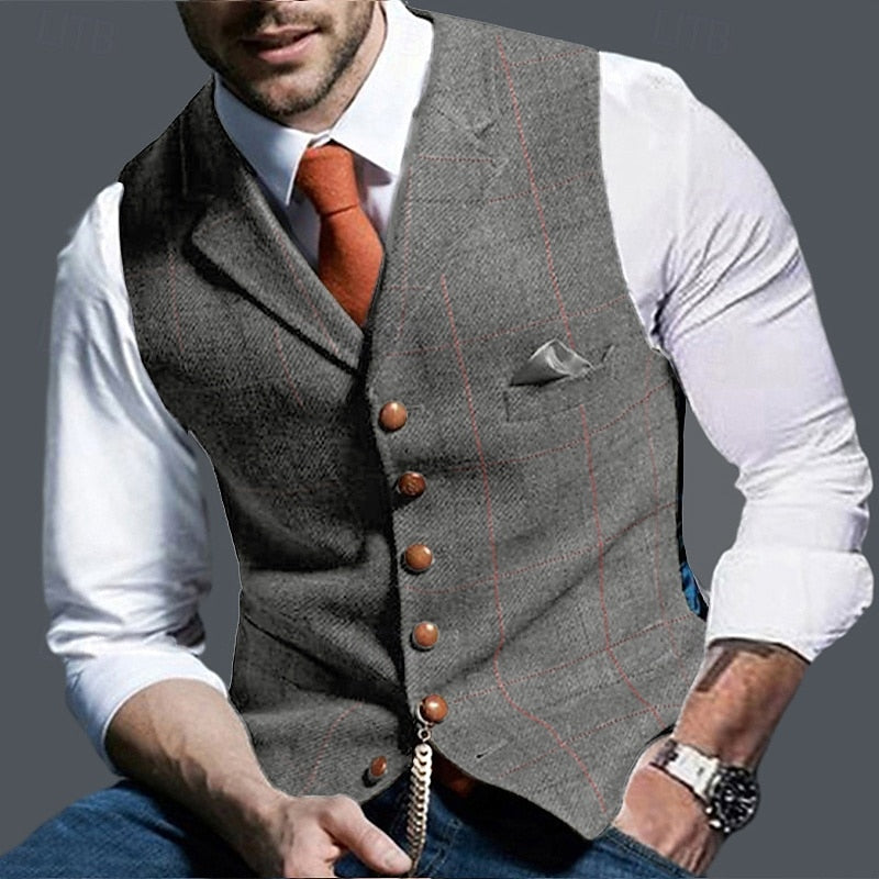 Atticus | Custom-Fit Herringbone Vest