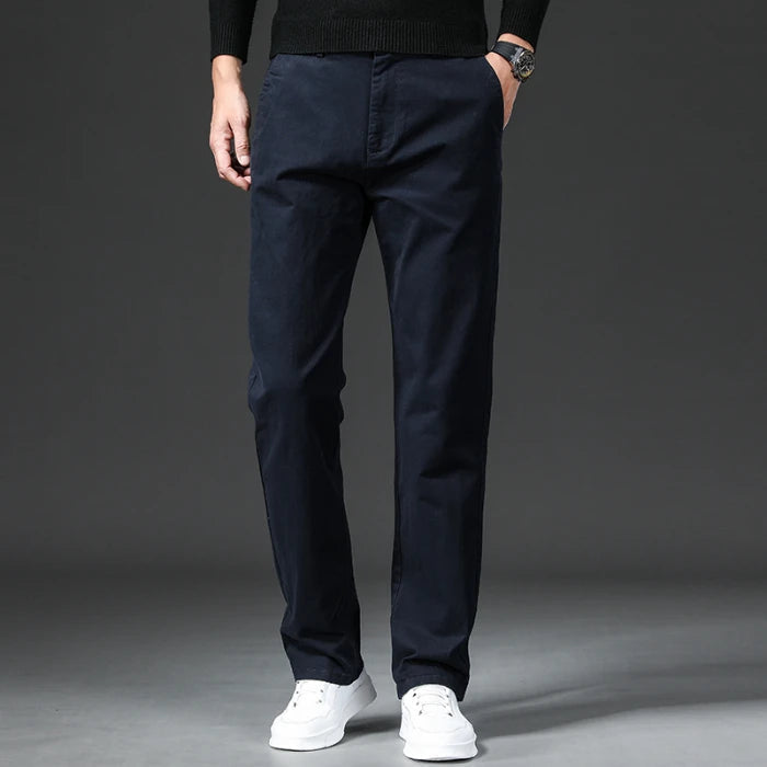 Stretch Chino Men's Slim Fit Casual Elastic Waist