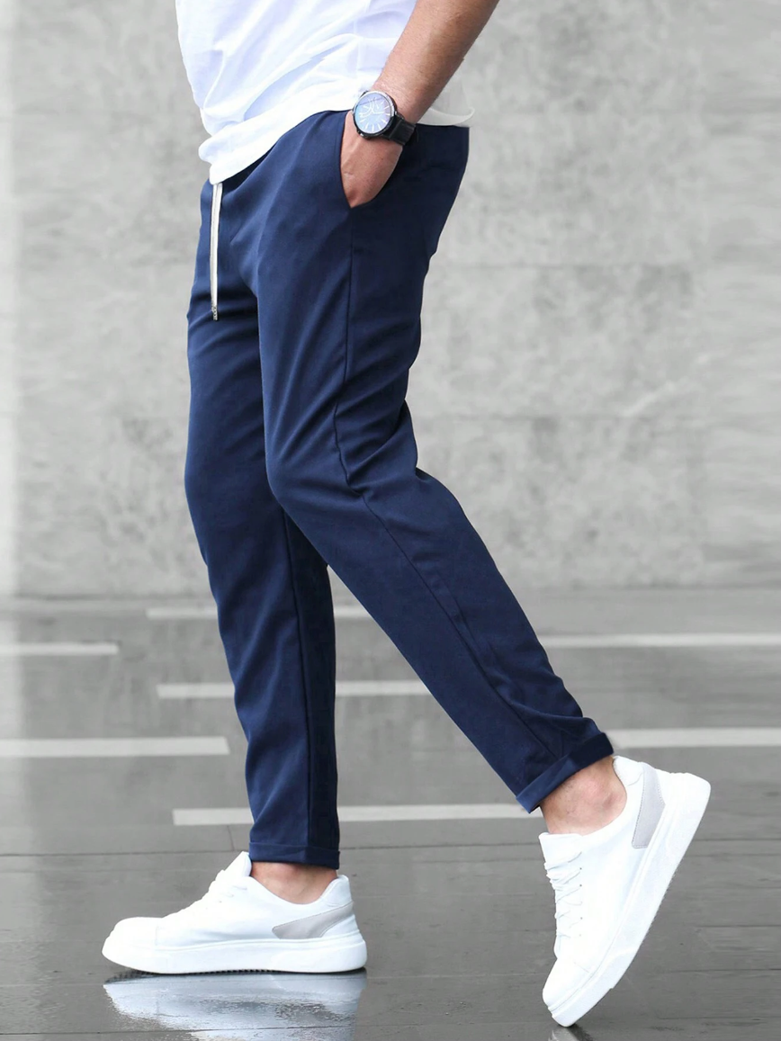 Stretch Comfort Trousers Men Regular Fit Casual