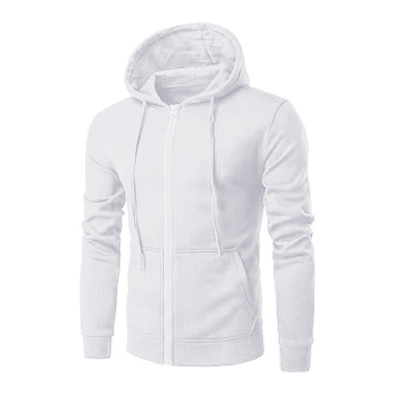 Men's Slim Fit Zip-Up Hoodie with Soft Fleece Lining and Kangaroo Pockets