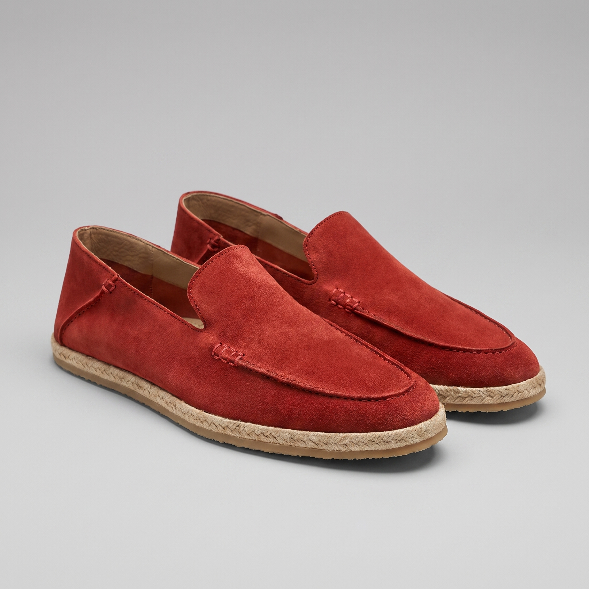 Suede Espadrille Loafers for Men Casual Summer