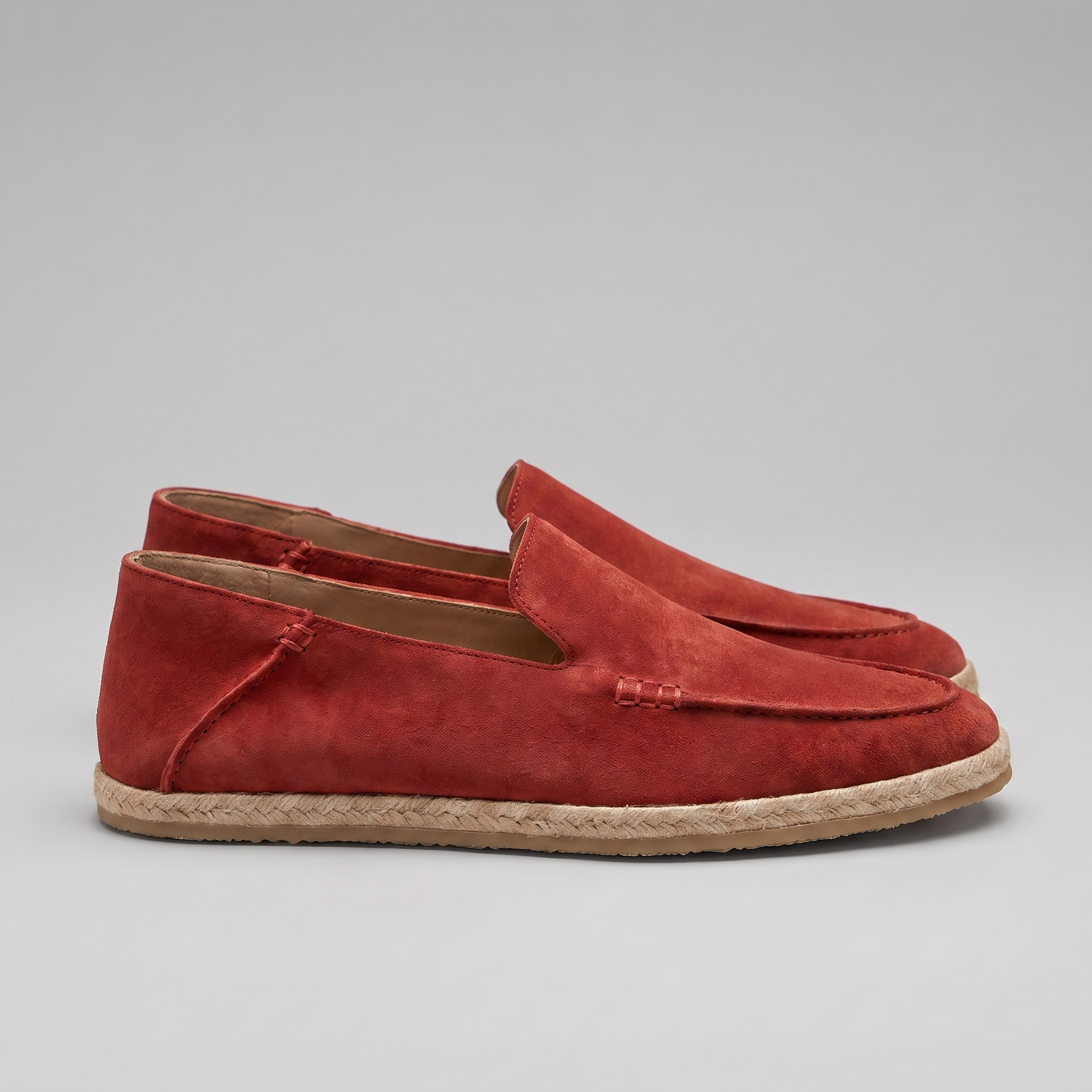 Suede Espadrille Loafers for Men Casual Summer