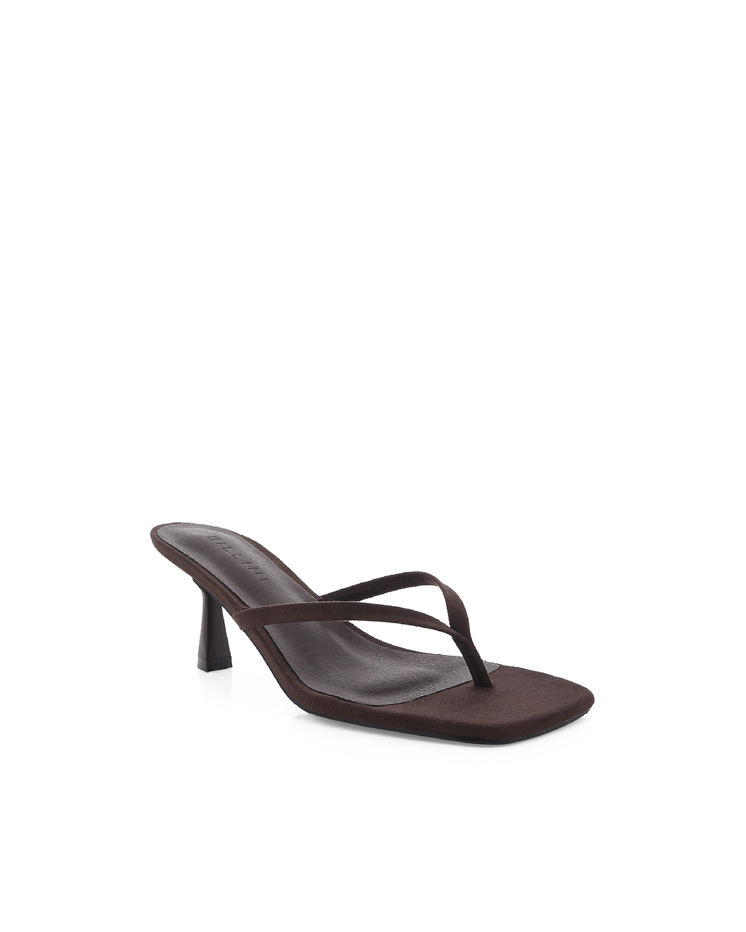 Suede Thong Heels Ladies Open Square Toe Casual