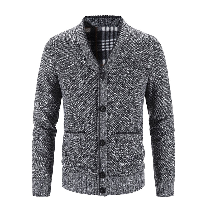 Hugh | V-Neck Textured Cardigan