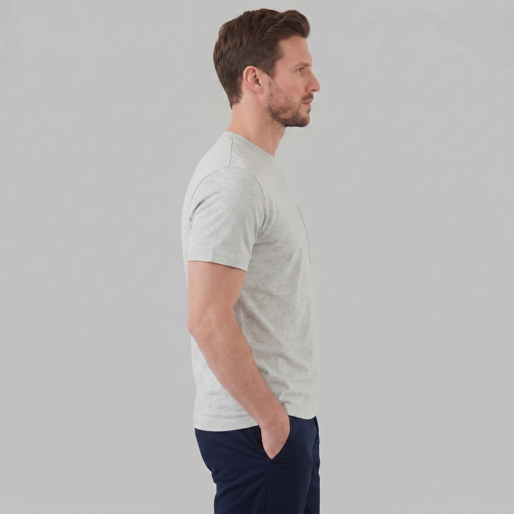 Men's Relaxed Fit Chest Pocket Casual T-Shirt