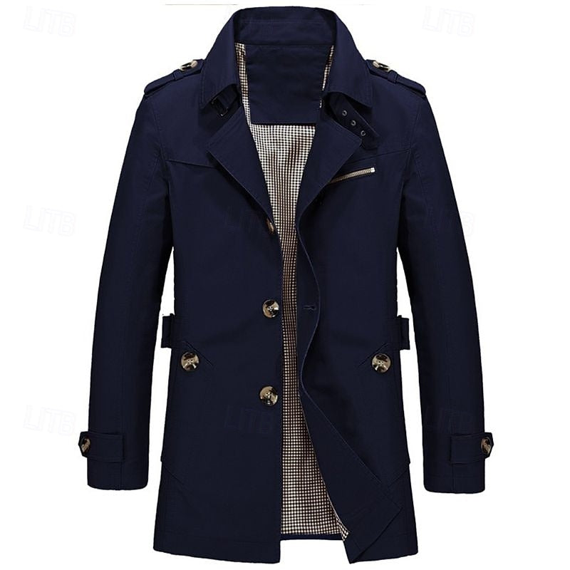 Caleb | Custom-Fit Single-Breasted Trench Coat