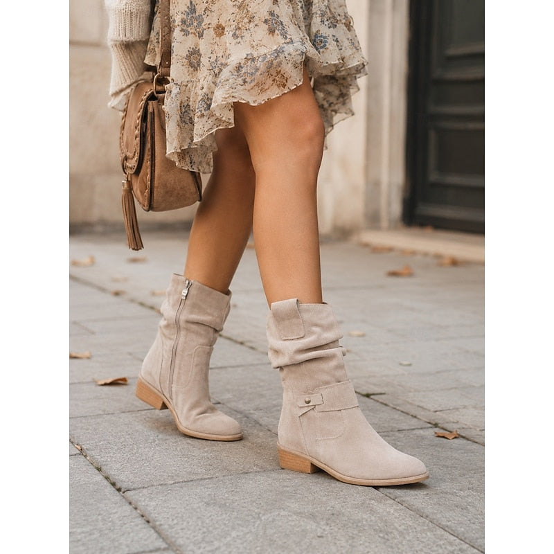 Josephine | Relaxed Block-Heel Ankle Boots
