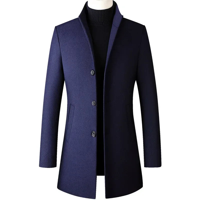 Thomas | Chic Slim-Fit Wool Overcoat