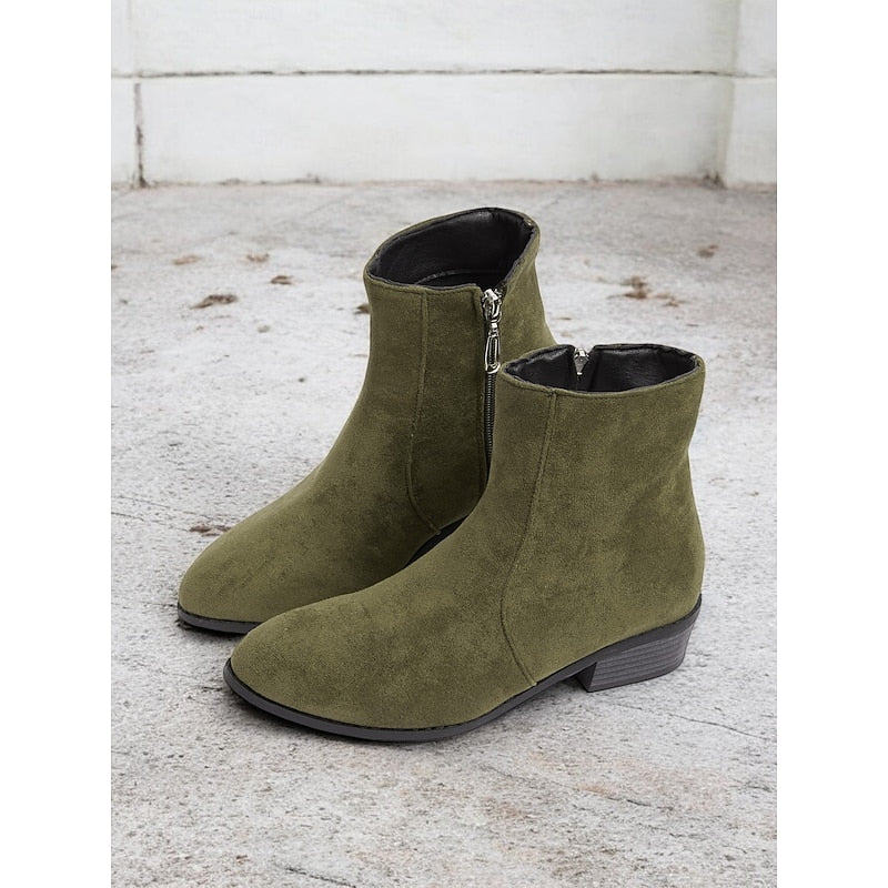 Hazel | Elegant Block-Heel Ankle Boots