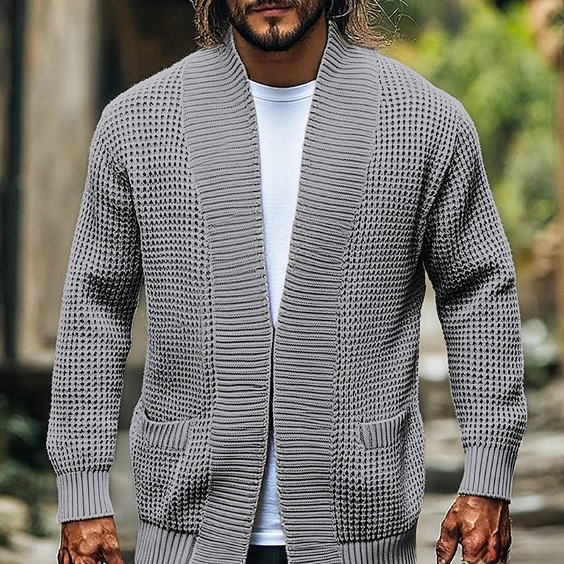 Callahan | Textured Open-Front Sweater Cardigan
