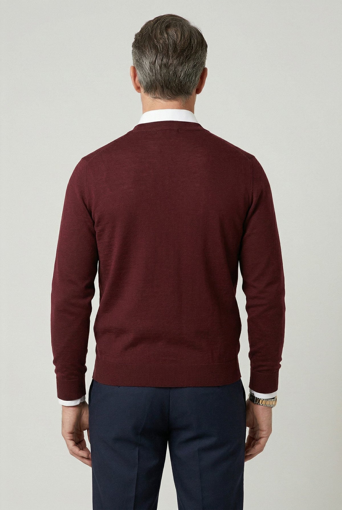 Men's V-Neck Button-Up Cardigan