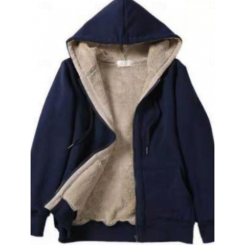Marina | Comfortable Hooded Zip Jacket with Lining