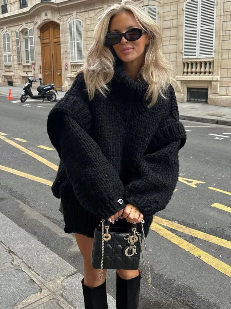 Women's Oversized Knit Jersey Dress