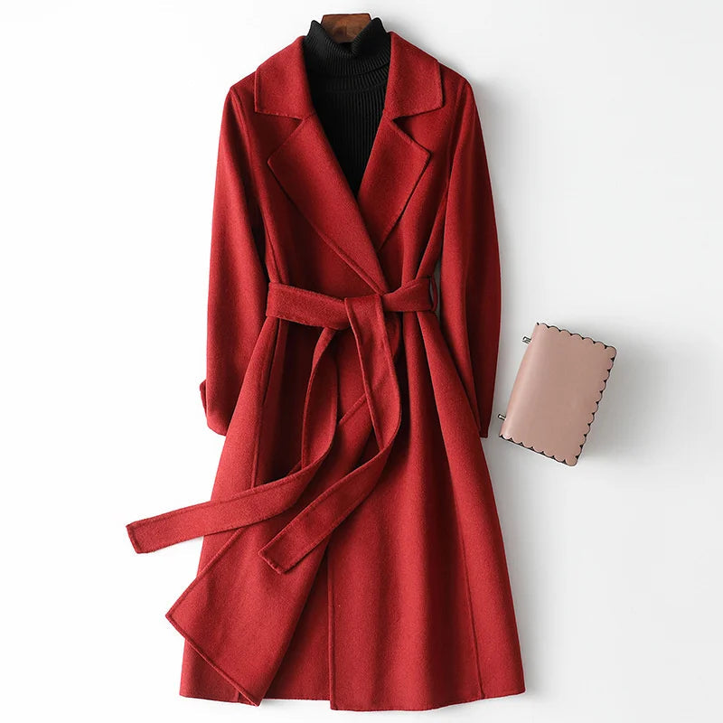 Virginia | Women's Wrap Coat with Belt