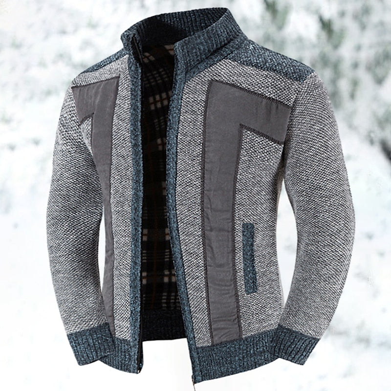 Bryson | Textured Zip-Up Cardigan