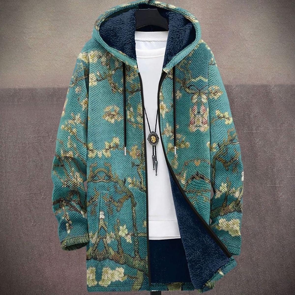 Emma | Women's Cozy Oversized Chunky Knit Fleece-Lined Hooded Cardigan
