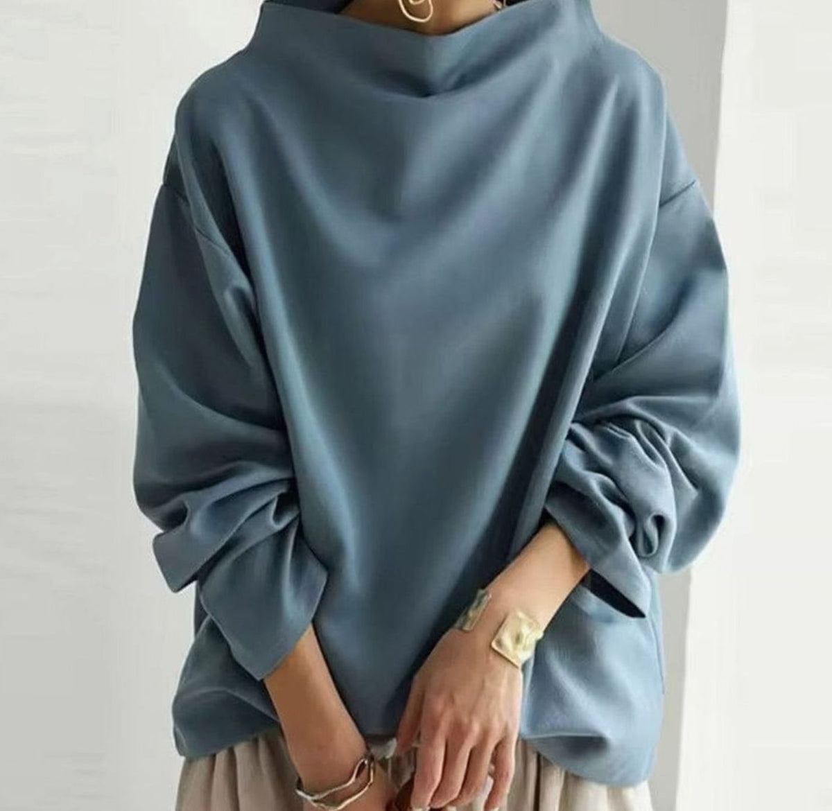 Amelia | Women's Cozy Oversized High-Neck Turtleneck Sweater