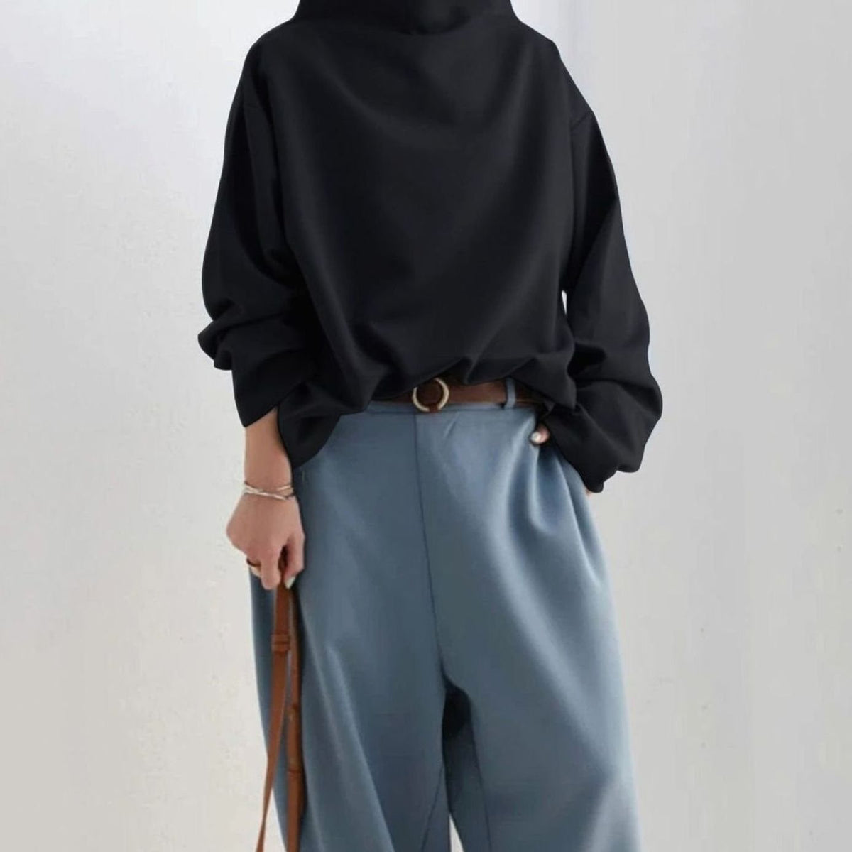 Amelia | Women's Cozy Oversized High-Neck Turtleneck Sweater