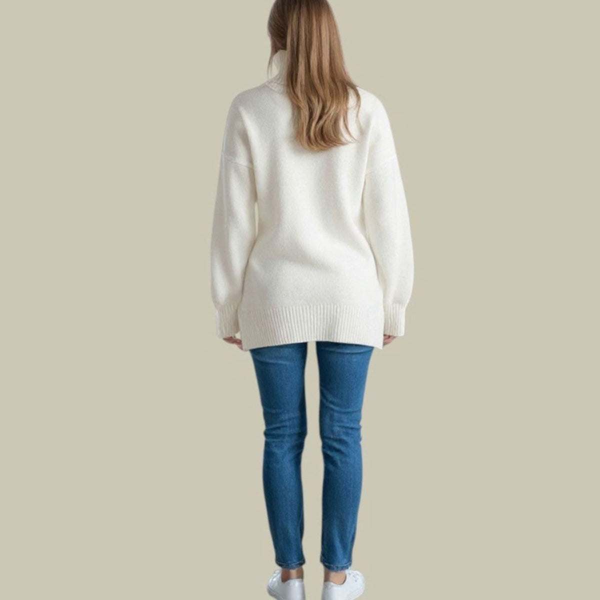 Olivia | Women's Cozy Ribbed Turtleneck Sweater in Relaxed Fit