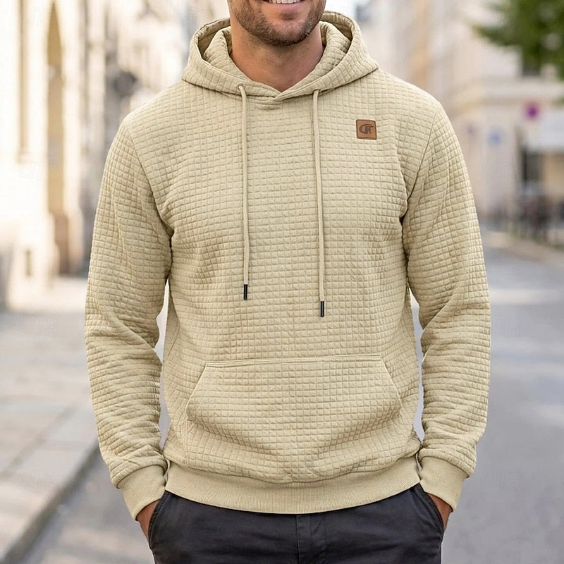 Merrick | Textured Hooded Sweatshirt