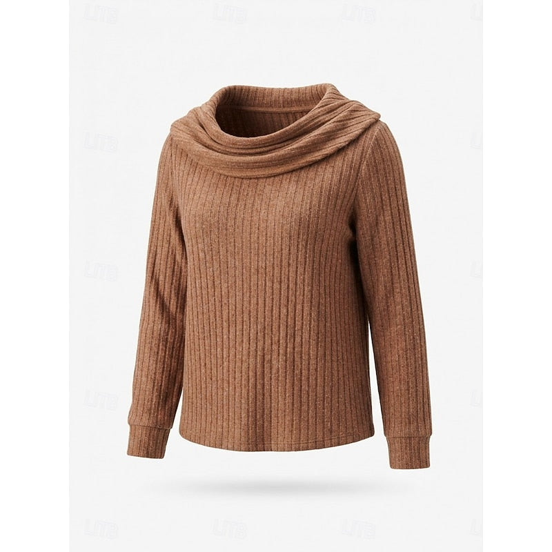 Lucinda | Ribbed Cowl Neck Sweater