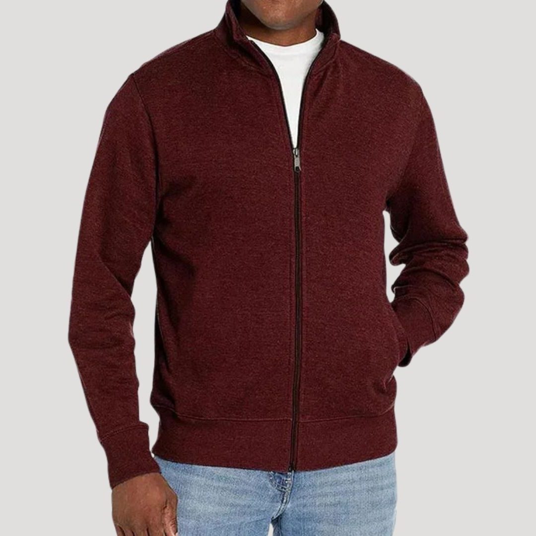 Men's Stand-Up Collar Zip-Up Gilet