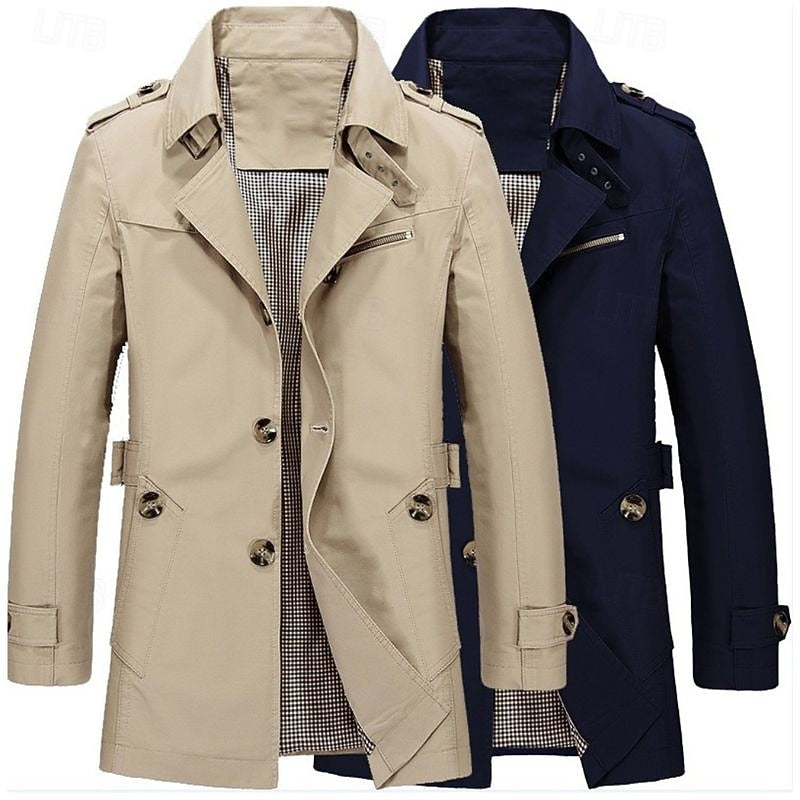 Caleb | Custom-Fit Single-Breasted Trench Coat