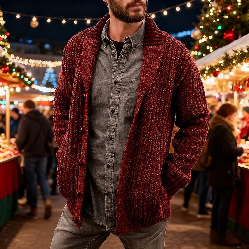 Wyatt | Knit Cardigan with Shawl Collar