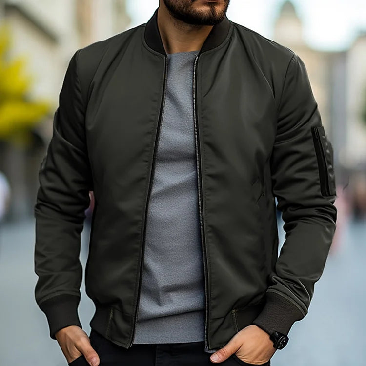 Bomber Jacket for Men - Classic Regular Fit Comfortable Design